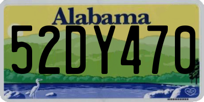 AL license plate 52DY470