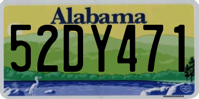 AL license plate 52DY471