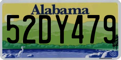 AL license plate 52DY479
