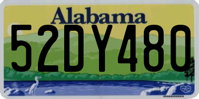 AL license plate 52DY480