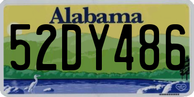 AL license plate 52DY486