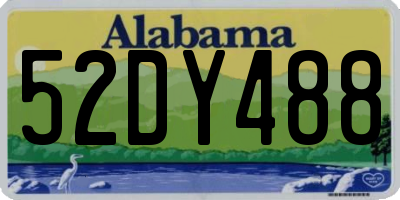 AL license plate 52DY488