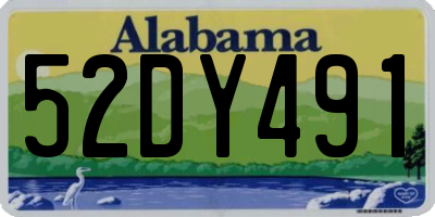 AL license plate 52DY491