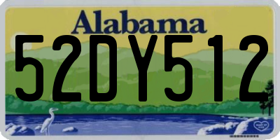 AL license plate 52DY512