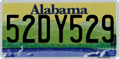 AL license plate 52DY529