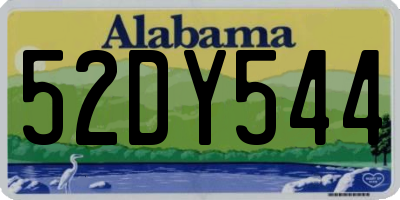 AL license plate 52DY544