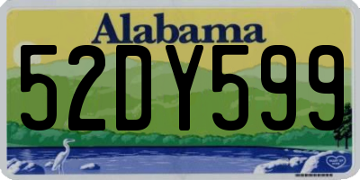 AL license plate 52DY599