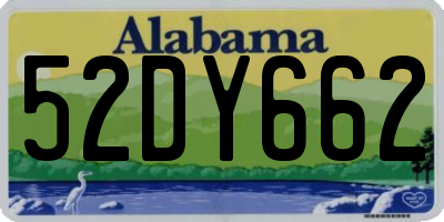 AL license plate 52DY662