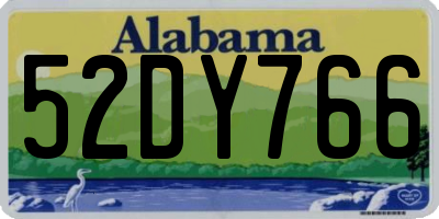 AL license plate 52DY766