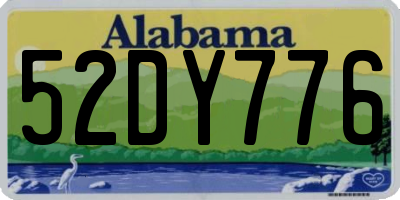 AL license plate 52DY776