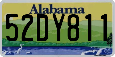 AL license plate 52DY811