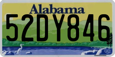 AL license plate 52DY846