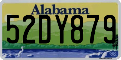 AL license plate 52DY879
