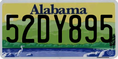 AL license plate 52DY895