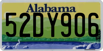 AL license plate 52DY906