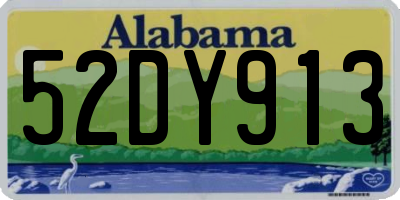 AL license plate 52DY913