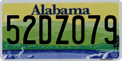 AL license plate 52DZ079
