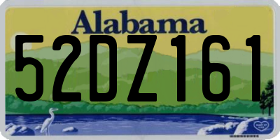 AL license plate 52DZ161