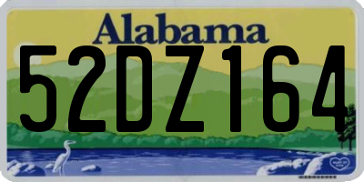 AL license plate 52DZ164