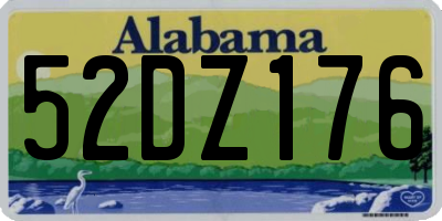 AL license plate 52DZ176