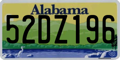 AL license plate 52DZ196