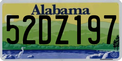 AL license plate 52DZ197