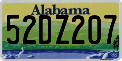 AL license plate 52DZ207
