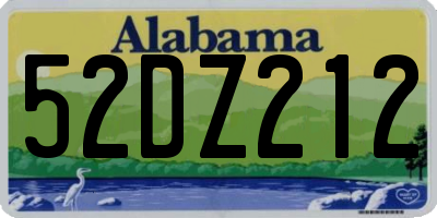 AL license plate 52DZ212