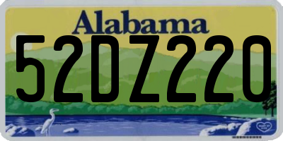 AL license plate 52DZ220
