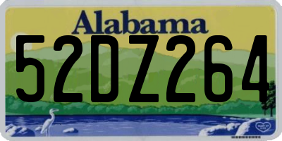 AL license plate 52DZ264