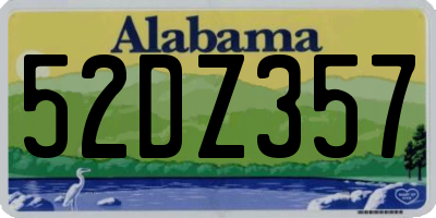 AL license plate 52DZ357