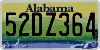 AL license plate 52DZ364