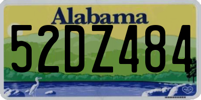 AL license plate 52DZ484