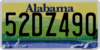 AL license plate 52DZ490