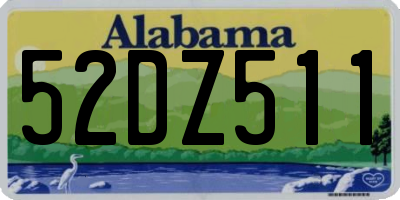 AL license plate 52DZ511