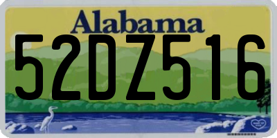 AL license plate 52DZ516