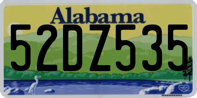 AL license plate 52DZ535