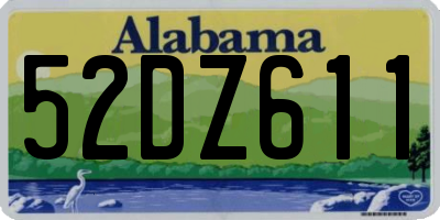 AL license plate 52DZ611
