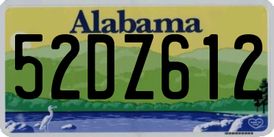AL license plate 52DZ612