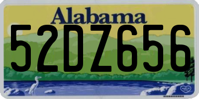 AL license plate 52DZ656