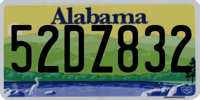 AL license plate 52DZ832