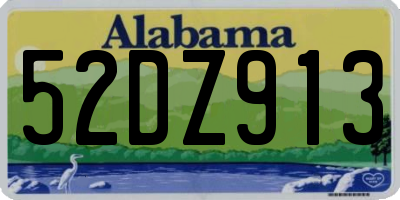 AL license plate 52DZ913