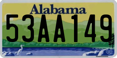 AL license plate 53AA149