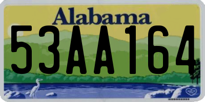AL license plate 53AA164