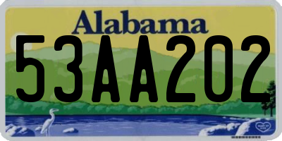 AL license plate 53AA202