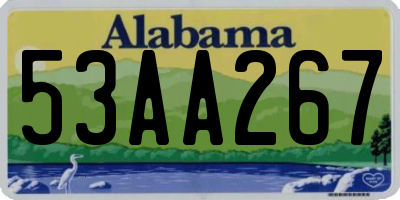 AL license plate 53AA267