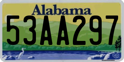 AL license plate 53AA297