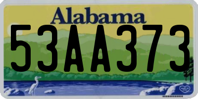 AL license plate 53AA373