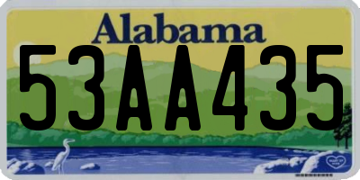 AL license plate 53AA435