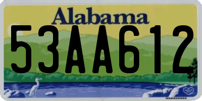 AL license plate 53AA612